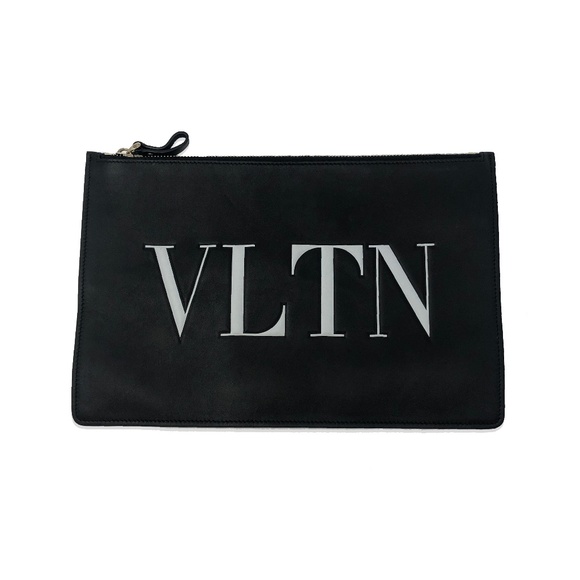 Valentino pouch embossed VLTN Print - Picture 1 of 2